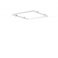 LED PANEL Rám, pro podhledovou montáž LED panelů 595x595mm do sádrokartonu, bezšroubový, materiál kov, povrch bílá, rozměry 625x625x24mm