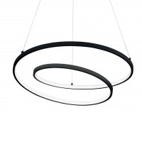 OZ Závěsné svítidlo, těleso kov, povrch bílá/černá/mosaz, difuzor plast opál, LED 47W/5000lm, 59W/6000lm, teplá 3000K, 230V, IP20, tř.1, rozměry dle typu, závěsný kabel lze zkrátit.