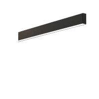 STEEL Stropní, nebo závěsné svítidlo, těleso hliníkový profil, černá / bílá, LED 36W, teplá 3000K/3350lm, nebo neutrální 4000K/3350lm, vyzař úh 70°, UGR<19, Ra90, 230V, IP20, 1070x35x80mm, svítří nahoru/dolů.