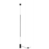 FILO Stojací lampa s upevněním ke stropu, těleso kov, povrch černá/bílá/mosaz, difuzor plast opál, LED 14W, 1500lm, teplá 2700K/3000K, 230V, IP20, rozměry d=60mm, h=7040mm, vypínač na kabelu.