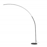 COMET Stojací lampa, těleso kov, povrch černá/bílá, difuzor plast opál, LED 30W, 2850lm, teplá 3000K, dotyk stmívání, 230V, IP20, tř.2, rozměry 2000x2100mm.