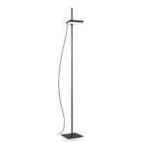 LIFT Stojací lampa, nastav. směr svícení, těleso kov, povrch černá/bílá, difuzor plast opál, LED 17W, 1950lm, teplá 3000K, 230V, IP20, tř.2, rozměry 200x150mm, h=1800mm.