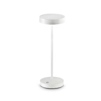 TOFFEE Stolní venkovní lampa, těleso hliník, povrch bílá/černá/kávová, difuzor plast opál, LED 2W, 230lm, teplá 3000K, nabíjení USB-C, výdrž cca 4 hodiny, baterie 3,7V, IP54, rozměry d=120mm, h=320mm.