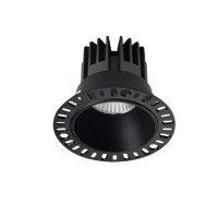 GAME TRIMLESS ROUND Stropní podhledové svítidlo bodové bezrámečkové, těleso hliník, povrch bílá/černá, LED 11W, 950lm, teplá 3000K, Ra90, 230V, IP40, rozměry d=100mm, h=77mm.