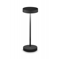 TOFFEE Stolní venkovní lampa, těleso hliník, povrch bílá/černá/kávová, difuzor plast opál, LED 2W, 230lm, teplá 3000K, nabíjení USB-C, výdrž cca 4 hodiny, baterie 3,7V, IP54, rozměry d=120mm, h=320mm.