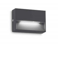DEDRA Nástěnné venkovní svítidlo, těleso hliník, povrch bílá/černá antracit/kávová, dif plast, LED 1,5W, 160lm, teplá 3000K, 230V, IP65, tř.2, rozměry 100x65x30mm, svítí dolů.