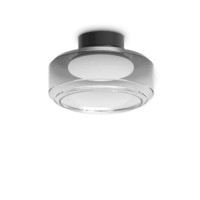 TOPICO Stropní přisazené svítidlo, těleso kov, povrch černá, difuzor plast opál, stínítko sklo kouřové, LED 12W/1450lm, 19W/1850lm, teplá 3000K, 230V, IP20, tř.2, rozměry dle typu.