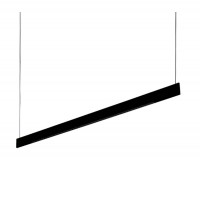 DESK ACCENT SP2 Závěsné svítidlo, buňkové, těleso hliník, povrch bílá/černá, LED 36W, 4000lm, teplá 3000K, 230V, IP20, tř.1, rozměry 1200x60x10mm, vč lankového závěsu l=2000mm lze zkrátit.