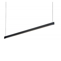 DESK WIDE Závěsné svítidlo, těleso hliník, povrch bílá/černá, difuzor plast opál, LED 36W, 4000lm, teplá 3000K, 230V, IP20, tř.1, rozměry 1200x60x10mm, vč lankového závěsu l=2000mm lze zkrátit.