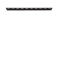 LIKA Stropní podhledové bodové buňkové bezrámečkové svítidlo, těleso hliník, povrch černá, LED 5,5W/12W/20W, teplá 2700K, Ra80, 230V, IP20, tř.2, rozměry dle typu.