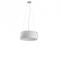 OPTICO Závěsné svítidlo, základna kov, povrch bílá, difuzor sklo opál, pro žárovku 5xE27, 230V, IP20, rozměry d=500mm, h=200mm, vč závěs lanka l=1200mm, lze zkrátit.