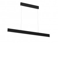 LISTON Závěsné svítidlo, kov, bílá/černá/zlatá, dif plast opál, LED 18W, 1260lm, smart TUYA, Matter, Zigbee 3.0, dálk ovl. (souč.) nebo tel. CCT nast teplota teplá 2700K - denní 6500K, stmív., 230V, IP20, 1185x15x150mm, závěs l=1200mm.