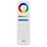 NEO LITE RF dálkový ovladač smart Tuya, pro ovládání zařízení Zigbee 3.0 v2, pro osvětlení, funkce zap/vyp, CCT nastav. teplota svícení, stmívání, RGB, plast bílá, rozměry 53x153x19mm.