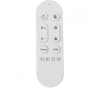 NEO LITE Tuya, WiFi, Bluetooth Beacon RF dálkový ovladač smart Tuya, WiFi, Bluetooth Beacon, pro svítidla, funkce zap/vyp, CCT nastav. teplota svícení, stmívání, RGB, plast bílá.