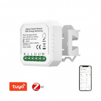 LITE 1x10A, 1x2300W/250W, TUYA, ZigBee 3.0 Spínací jednotka 1 kontakt, pro instalaci se zapojením nulového vodiče, ovládání telefonem smart systém Tuya, Zigbee 3.0, 1x10A, 1x2300W/250W, 230V, IP20, 46x46x18mm, do KU68