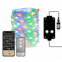 NEO LITE Smart Venkovní vánoční řetěz, 100x / 160x LED RGB 9W, nebo LED RGB 6W/9W,  fce svítí, nebo mění barvy, ovl smart telefon Tuya, WiFi, 230V, IP44, napájecí adapter IP20