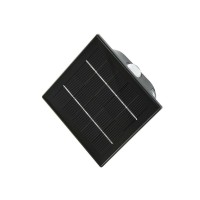 WALL Nástěnné venkovní solární svítidlo, plast černá, LED 2W, teplá 3000K/denní 6000K, baterie 3,2 V/1300mAh, svícení cca 8-10hod, IP54, rozměry 131x131x70mm, soumrakový senzor večer roszvítí, ráno zhasne