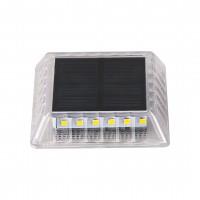 TERRA Zemní svítidlo, těleso plast čirý, LED 0,03W, 10lm, neutrální 4000K, 230V, IP68, rozměry 80x80x19mm, napájení solární panel.