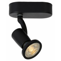 JASTER-LED Stropní svítidlo, nastavitelný směr svícení, těleso kov, LED 1x5W, GU10, teplá 2700K, 320lm, 230V, IP20, tř.1. rozměry 50x117x155mm, vč.sv.zdr.
