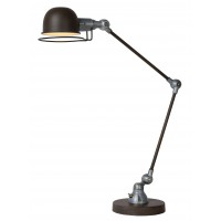 HONORE Stolní lampa, 2 ramena, nastavitelný směr svícení, těleso kov, povrch rezavá hnědá, pro žárovku 1x25W, E14, 230V, IP20, tř.1, rozměry h=630mm.