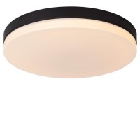 BISKIT Stropní přisazené svítidlo, kruhové, PIR senzor pohybu, těleso plast černá/bílá, difuzor plast opál, LED 12W/700lm, 18W/1150lm, 24W/1550lm, 36W/2200lm, teplá 2700K, 230V, do koupelny IP44, tř.1, rozměry dle typu.