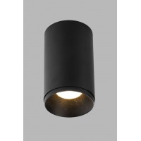 TUBUS Stropní, bodové svítidlo, těleso kov, povrch černá/bílá, LED 9W, 735lm, teplá 2700K, stmív. DALI-PUSH/TRIAC dle typu, vyzař. úhel 60°, UGR<19, Ra90, 230V, IP20, rozměry d=85mm, h=143mm.