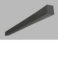LINO LASER Stropní přisazené svítidlo, těleso hliník, povrch černá, LED nastavitelný dle typu 24-32W, 2700-3850lm, teplá 3000K/neutrální 4000K, stmív dle typu, buňkové UGR<16, Ra80, 230V, IP20, rozměry 1200x85x65mm.