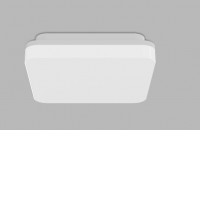 SQUARE Stropní přisazené svítidlo, čtvercové, těleso plast bílá, difuzor plast opál, LED 15W/1500lm, 23W/2300lm, 38W/3800lm, přepín. nast. teplota CCT teplá 3000K-neutrální 4000K, Ra90, 230V, IP54, rozměry dle typu.
