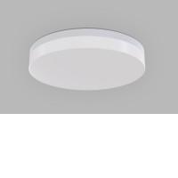 YPSO Stropní přisazené svítidlo, kruhové, těleso plast bílá, dif plast opál, LED 10W-22W, 1000-2200lm, přepín. nast. teplota CCT teplá 3000K-neutrální 4000K, stmív. dle typu, Ra90, 230V, IP54, rozměry d=290mm, h=58mm.