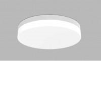 YPSO Stropní nouzové přisazené svítidlo, pro trvalé i nouzové svícení, záloha 3h, těleso plast bílá, dif plast opál, LED 15-30W, 1500-3000lm, přepín. teplota CCT teplá 3000K-neutrální 4000K, Ra90, 230V, IP54, rozměry d=360mm, h=58mm.