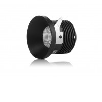 SPOT II A Stropní podhledové bodové svítidlo, těleso hliník, černá/bílá, LED 9W, 735lm, nast. teplota CCT teplá 3000K-neutrální 4000K, stmív. dle typu, vyzař. úhel 60°, UGR<19, Ra90, 230V, do koupelny IP44, rozměry d=82mm, h=61mm.