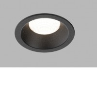 SPOT II B Stropní podhledové bodové svítidlo, těleso hliník, černá/bílá, LED 9W, 735lm, nast. teplota CCT teplá 3000K-neutrální 4000K, stmív. dle typu, vyzař. úhel 60°, UGR<19, Ra90, 230V, do koupelny IP44, rozměry d=82mm, h=52mm.