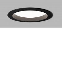 KAPA Stropní podhledové svítidlo, hliník, černá/bílá, LED 12W/1350lm, 25W/2825lm, nast. teplota CCT teplá 3000K-neutrální 4000K, stmív. dle typu, vyzař. úhel 90°, Ra80, 230V, IP54, rozměry dle typu