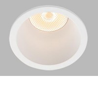 RAY XS/S/M, LED 3W, 6W, 10W, IP44 Podhledové komínkové svítidlo, kruh, těleso hliník, povrch bílá/černá, difuzor plast, LED 3W/6W/10W, teplá 3000K,, Ra80, dle typu stmívatelné DALI/PUSH, 230V, do koupelny IP44, rozměry dle typu