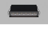 RIVA MINI WW Podhledové zápustné svítidlo, ASYMETRICKÉ svícení (wallwasher), hliník, rámeček bílá/černá, LED 10W/800lm, 20W/1600lm, TW dle typu, přepín CCT teplá 2700K/3000K/neutr 4000K, stmív. dle typu, Ra90, UGR<19, 230V, IP20