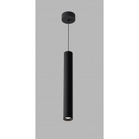 MIKY Závěsné bodové svítidlo, základna kov a stínítko kov, povrch černá, LED 3W/150lm, 4W/200lm, 6W/300lm, 10W/800lm, teplá 3000K, stmív. dle typu, vyzař. úhel 36°/38°, UGR<19, 230V, IP20, rozměry dle typu.