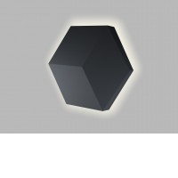 HEXO Nástěnné svítidlo, nepřímé svícení, plast, bílá/černá, dif plast opál, LED 5W, 425lm, TW dle typu, přepín CCT teplá 2700K/3300K/neutr. 4000K, dle provedení stmívání, Ra90, 230V, IP20, rozměry 200x175x51mm.