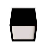 CUBE Stropní, přisazené, venkovní svítidlo, těleso hliník, povrch černá antracit/bílá, difuzor sklo opál, LED 12W, 960lm, teplá 3000K, stmív. dle typu DALI-PUSH/TRIAC, 230V, IP54, tř.2, rozměry 100x100x100mm