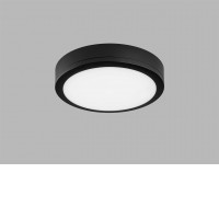 KERY Stropní venkovní  svítidlo, senzor HF, základna plast černá, difuzor plast opál, LED 18W, 1950lm, nast. teplota CCT teplá 3000K-denní 5700K, 230V, IP65, Ra80, rozměry d=275mm, h=60mm.