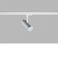 MATRIX Bodové svítidlo do 3-fázové lišty, nastavitelný směr svícení, těleso hliník, povrch bílá, nebo černá, LED 10W, 1000lm, teplá 3000K, stmív. TRIAC, 230V, IP20, tř.1, rozměry d=60mm, h=180mm