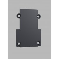 MAG IN END CAP Koncovka profilu, těleso hliník, povrch černá/bílá, rozměry 37x53mm.