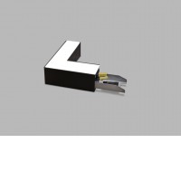 LINO Stropní přisazené svítidlo, spojka L, těleso hliník, povrch bílá/černá, difuzor plast opál, LED 6-12W/1120-1680lm, 12W/1680lm, přepín CCT teplá 3000K-neutrální 4000K, rozměry 260x260x85mm.