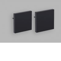 MAG II LOW Koncovka profilu, těleso plast, povrch černá/bílá, rozměry 27x26mm.