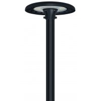 HESN 50W/50-80-100W/80-100-120W, IP65 Veřejné parkové osvětlení, těleso hliník, povrch černá/šedá, LED 50W nebo přepínatelný příkon. LED 50-80-100W/80-100-120W, přepín CCT teplá 3000K/neutr 4000K/denní 5000K, Ra80, ULOR 2,3%, 230V, IP65, tř.1, rozměry d=382mm, h=117mm