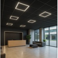 TERNEU 40W, DALI Stropní, podhledové, svítidlo, těleso kov, povrch bílá, difuzor plast opál, LED 40W, 3200lm, neutrální 4000K, stmívatelné dle typu, Ra80, 230V, IP20, tř.2, rozměry 60x60mm