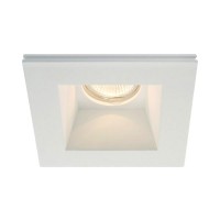 FIXED Stropní podhledové bodové čtvercové svítidlo, materiál sádra, barva bílá, pro žárovku 50W, Gx5,3 (GU5,3) 12V, IP20, 125x125mm, h=150mm