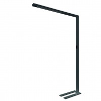 Stehleuchte Stojací kancelářská lampa, senzor pohybu, dosah 3m, záběr 85°, hliník, černá/bílá/stříbrná, LED 80W, nast. CCT teplá 2700K-denní 6500K, UGR<6, vyzař úh 50°, dotyk stmívač, Ra95, 230V, IP20, 64x1950x1240mm, svítí nahoru/dolů