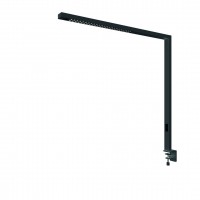 Tischleuchte Stolní kancelářská lampa, senzor přítomnosti, dosah 3m, záběr 85°, hliník, černá/bílá/stříbrná, LED 80W, 10100lm, neutr 4000K, UGR<6, vyzař úh 50°, dotyk stmívač, 230V, IP20, 64x1194x1159mm, svítí nahoru/dolů, svěrka SAMOSTANĚ