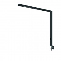 Tischleuchte Stolní kancelářská lampa, senzor přítomnosti, dosah 3m, záběr 85°, hliník, černá/bílá/stříbrná, LED 80W, CCT teplá 3000K-denní 6500K, UGR<6, vyzař úh 50°, dotyk stmívač, 230V, 64x1194x1159mm, svítí nahoru/dolům svěrka SAMOSTANĚ