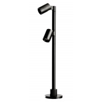 HERCULIS Mini bodové svítidlo, nastavitelný směr svícení, těleso hliník, povrch černá/šedostříbrná, LED 2W, teplá 3000K/neutrální 4000K, Ra90, 350mA, IP20, rozměry d=39mm, h=200mm.